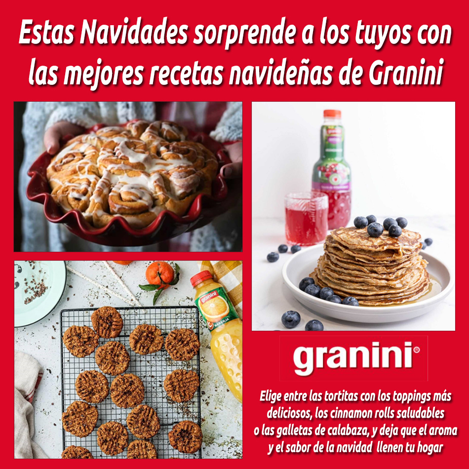 Estas Navidades sorprende a los tuyos con las mejores recetas navideñas de Granini